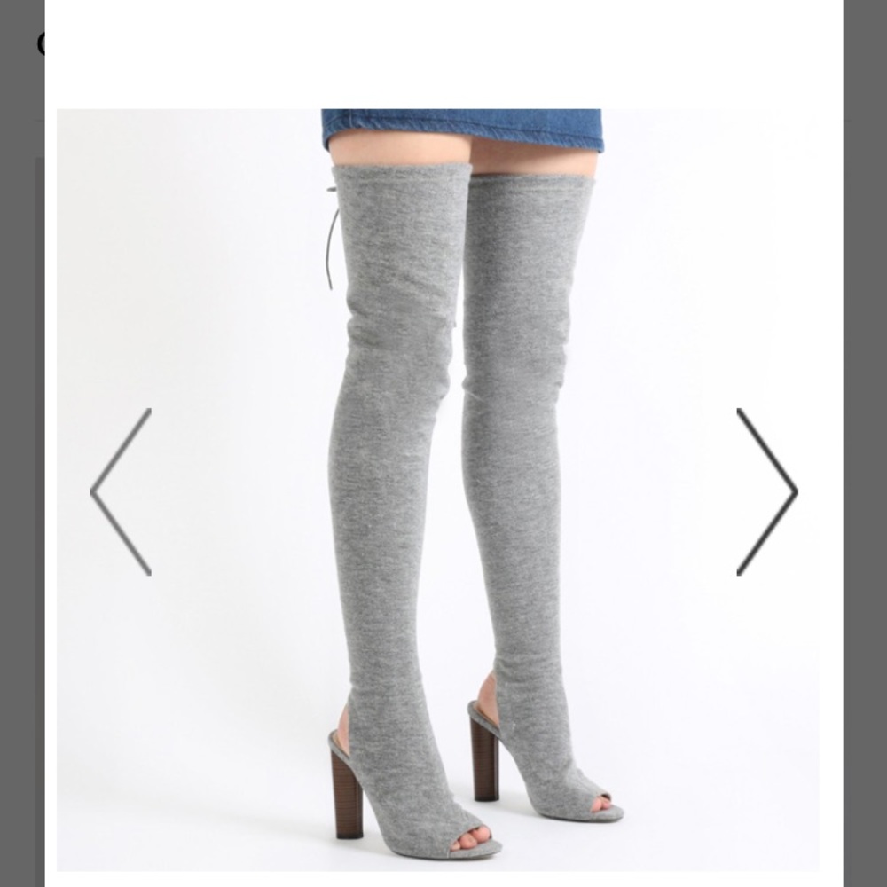 Thigh high T shirt boots